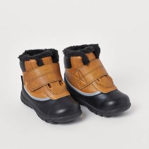 H&M Waterproof Winter Leather Boots Size 7.5